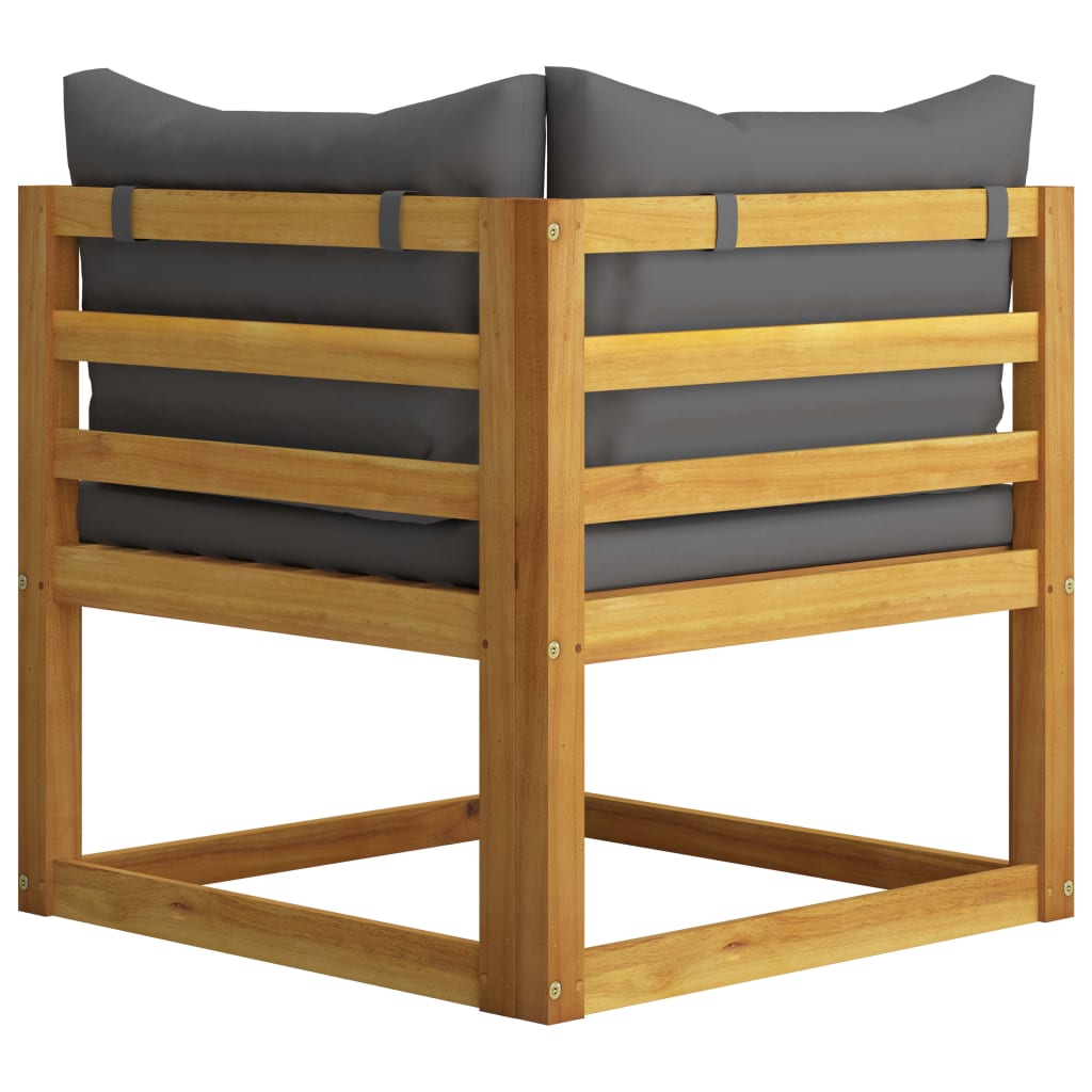 5 Piece Garden Lounge Set with Cushions Solid Acacia Wood