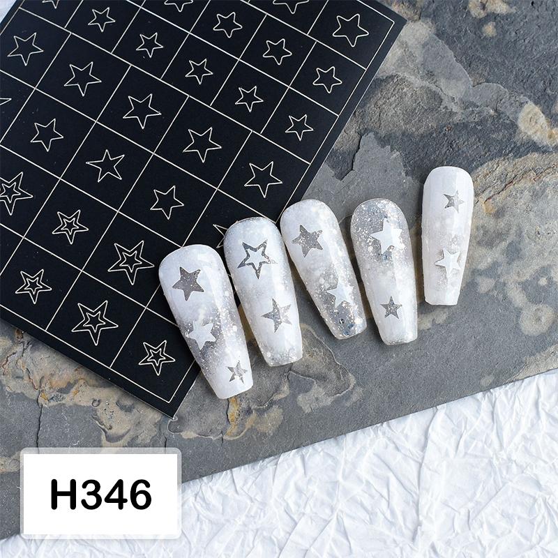 Hallow Star Heart Butterfly Nail Forms Fringe Tip Guides Sticker Diy Nail Art Tips Stickers Stencil Strips Manicure Tool Salon