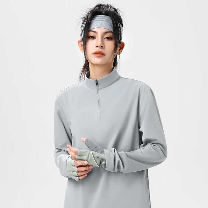 Warrior Men's Quick-Dry Half-Zip Long Sleeve T-Shirt