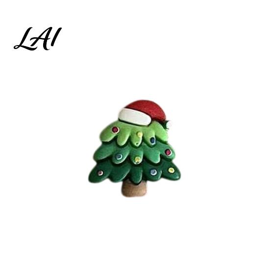Holiday Fridge Decorations 7Pcs/Set Mini Christmas Tree Refrigerator Magnet Xmas Shape Decorative Magnetic Trees Magnet for Whiteboard Locker