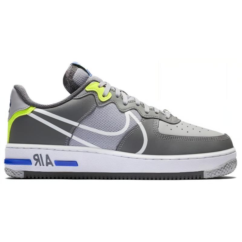 Nike Кроссовки Air Force 1 React Серый волк Мужские CD4366-002