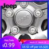 Для Jeep 4 шт. Декоративный набор колпачков ступицы колеса автомобиля Значок Декорация Размер 55 мм 63 мм Для Jeep Wrangler Grand Cherokee Aveng