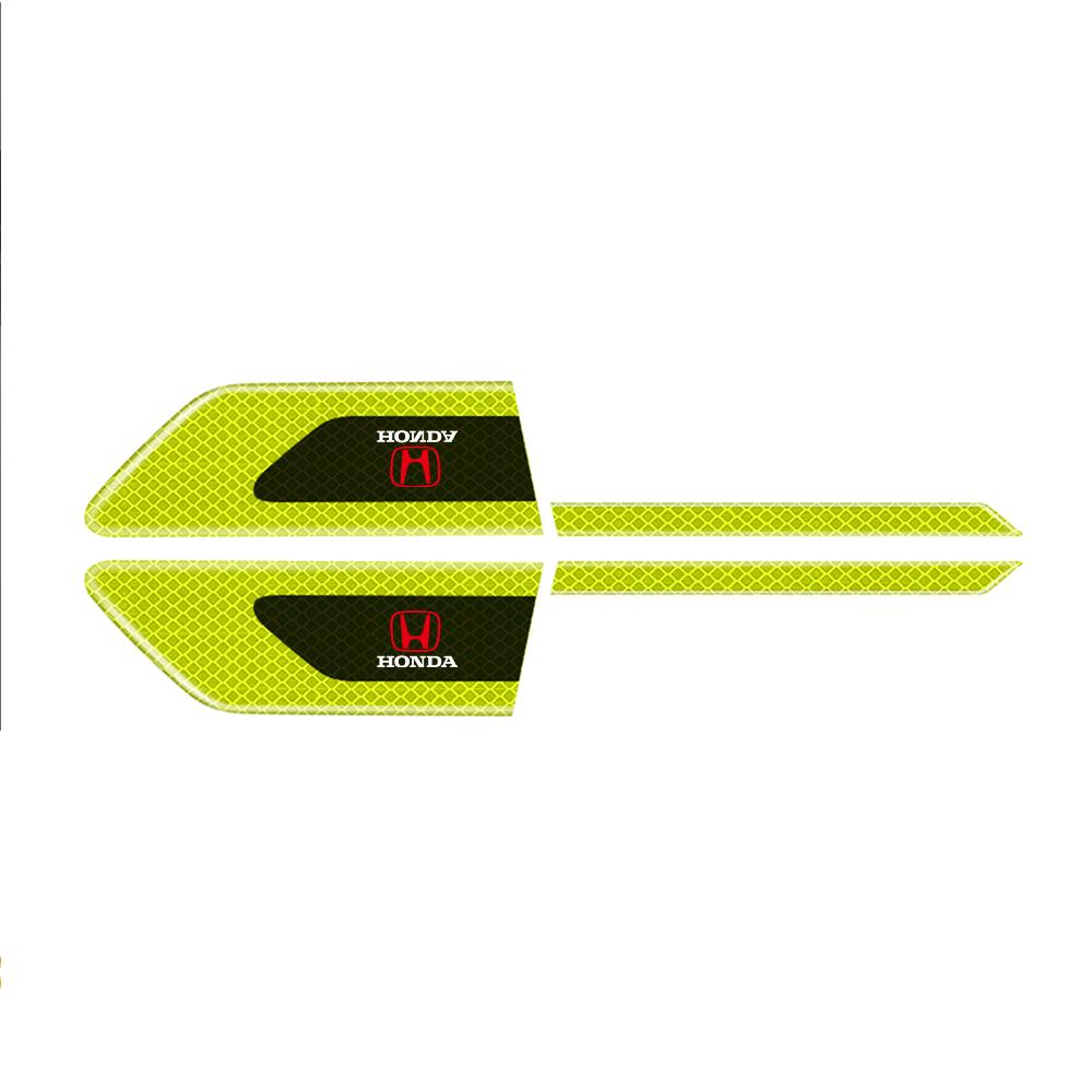 Car Sticker Reflective Arrow Sign Tape Warning Safety Decals Auto Exterior Accessories For Honda Civic XR-V HR-V City Accord Fit