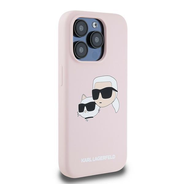 Karl Lagerfeld Klhmp15Xskchpplp Iphone 15 Pro Max 6.7 Różowy/Pink Hardcase Silicone Karl & Choupette Magsafe