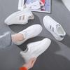 Autumn and Winter New White Shoes Female Students Flat Leather Casual Shoes Ins Fashionable Breathable Sports Board Shoes Female