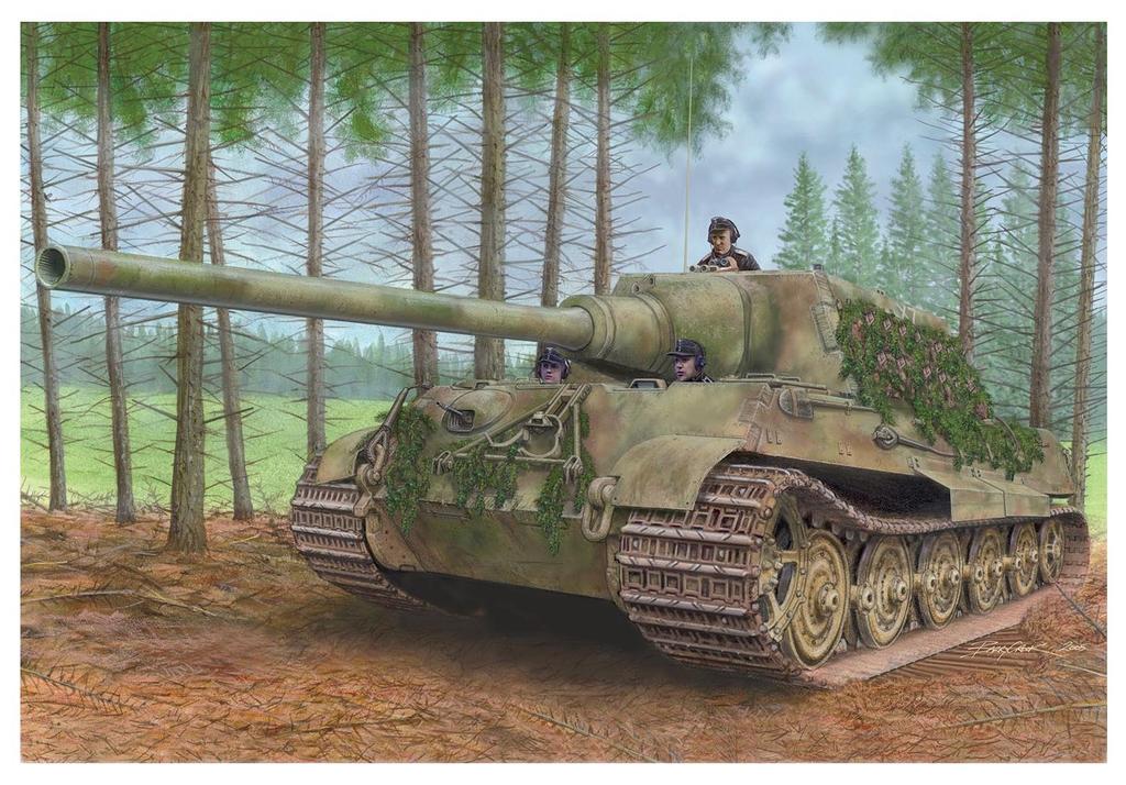 Dragon WWII German Army Jagdtiger Henschel Type Plastic Model DR7563 1/72