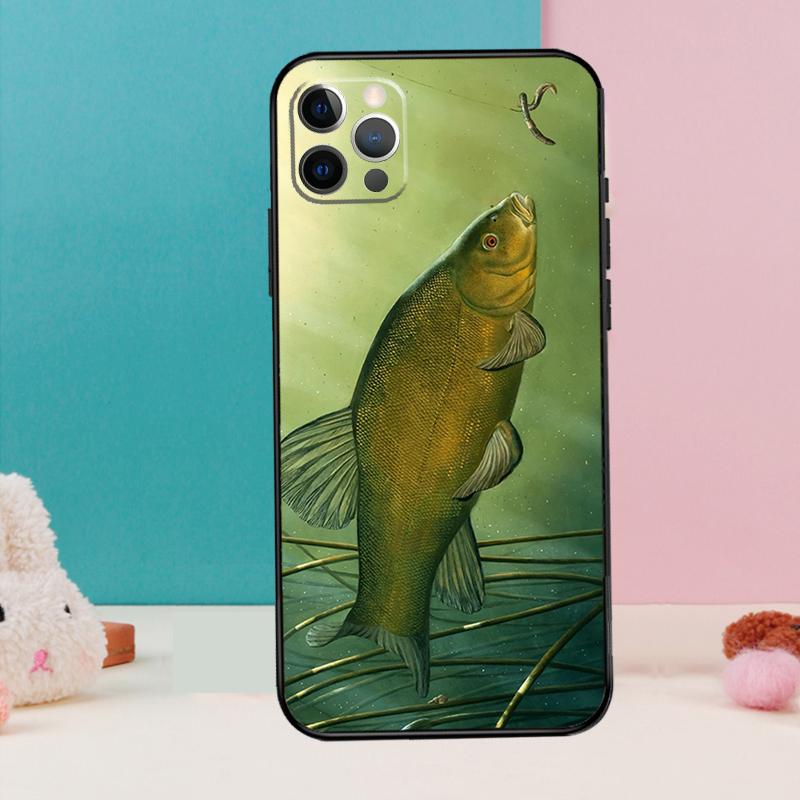 Чехол для телефона с изображением рыбы Карп для iPhone 17 Air 16 15 13 12 11 14 Pro Max 12 13 mini 15 16 Plus 16e Чехол