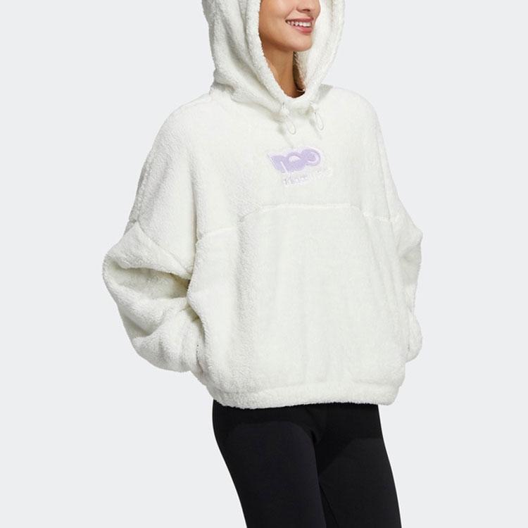 Adidas Нео повседневная спортивная толстовка с капюшоном женские толстовки Han-Jade-White GU0846