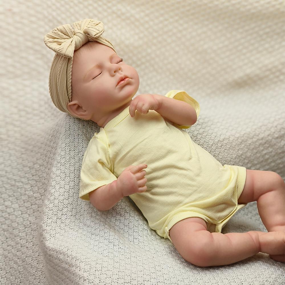 Куклы Reborn Bebe Loulou Newborn, спящий младенец, расписанный вручную, реалистичная 3D-кожа с видимыми венами, игрушка-кукла