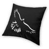 Black Cockatoo Line Art Pillowcase Polyester Linen Velvet Printed Zip Decorative Bed Cushion Cover