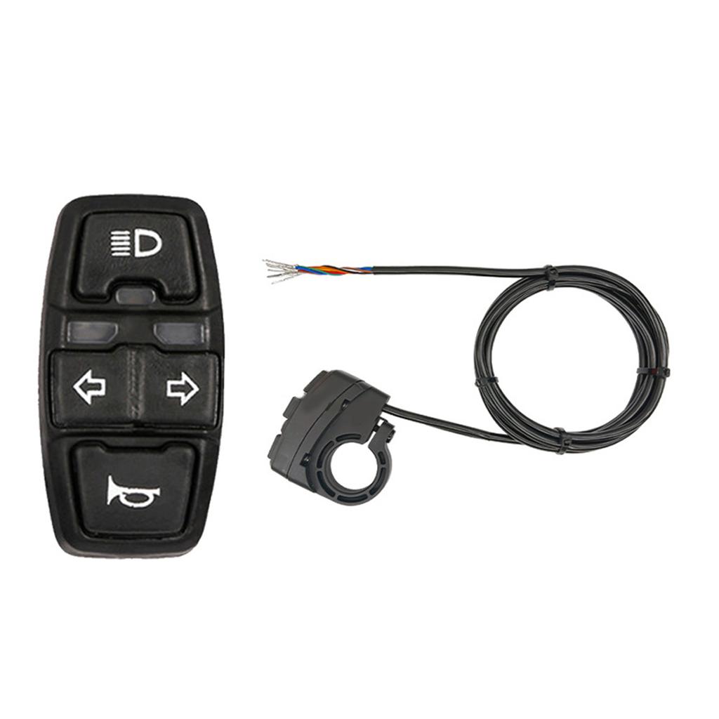 3 In 1 Electric Bike Scooter Lamps Horn Switches Motorcycles Head Light Turn Switches Signal Button for Scooter