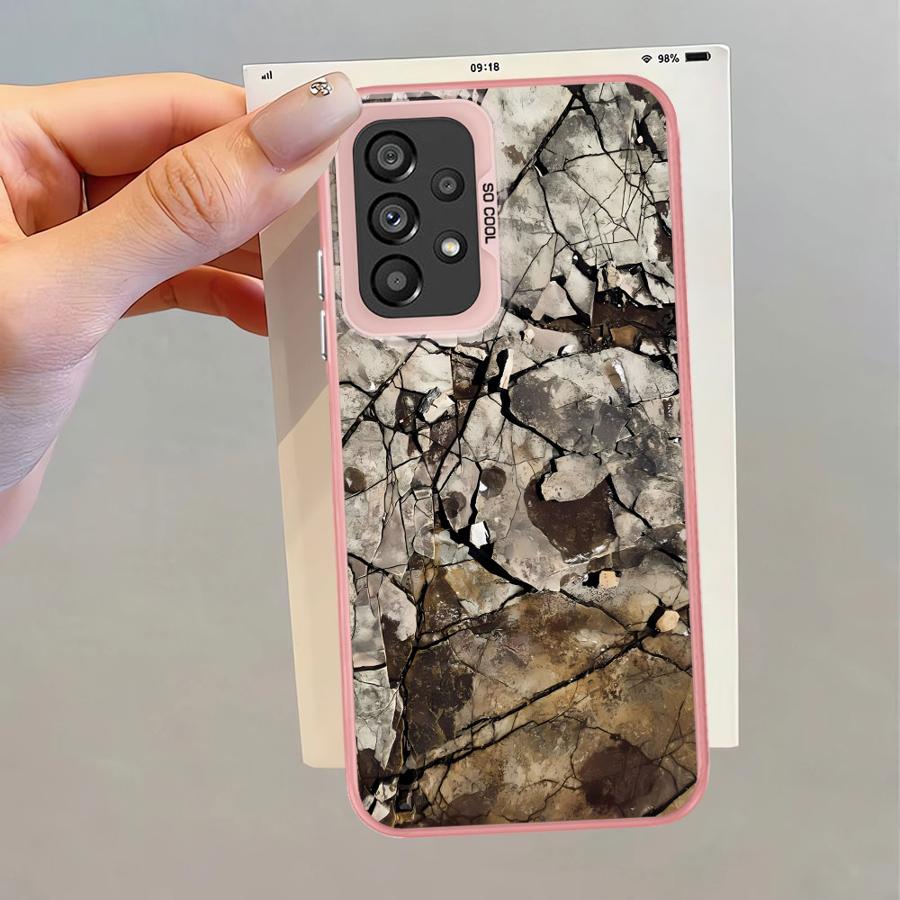 Чехол для Samsung Для Galaxy A12 A25 A22 A14 A16 A34 A32 A15 A24 A13 A23 Мягкая крышка Ретро Дизайн с ржавчиной