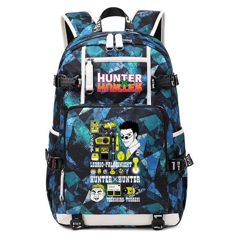 Школьный рюкзак Hunter Anime, большая вместимость, легкий, для учеников, для мальчиков и девочек, для повседневного использования