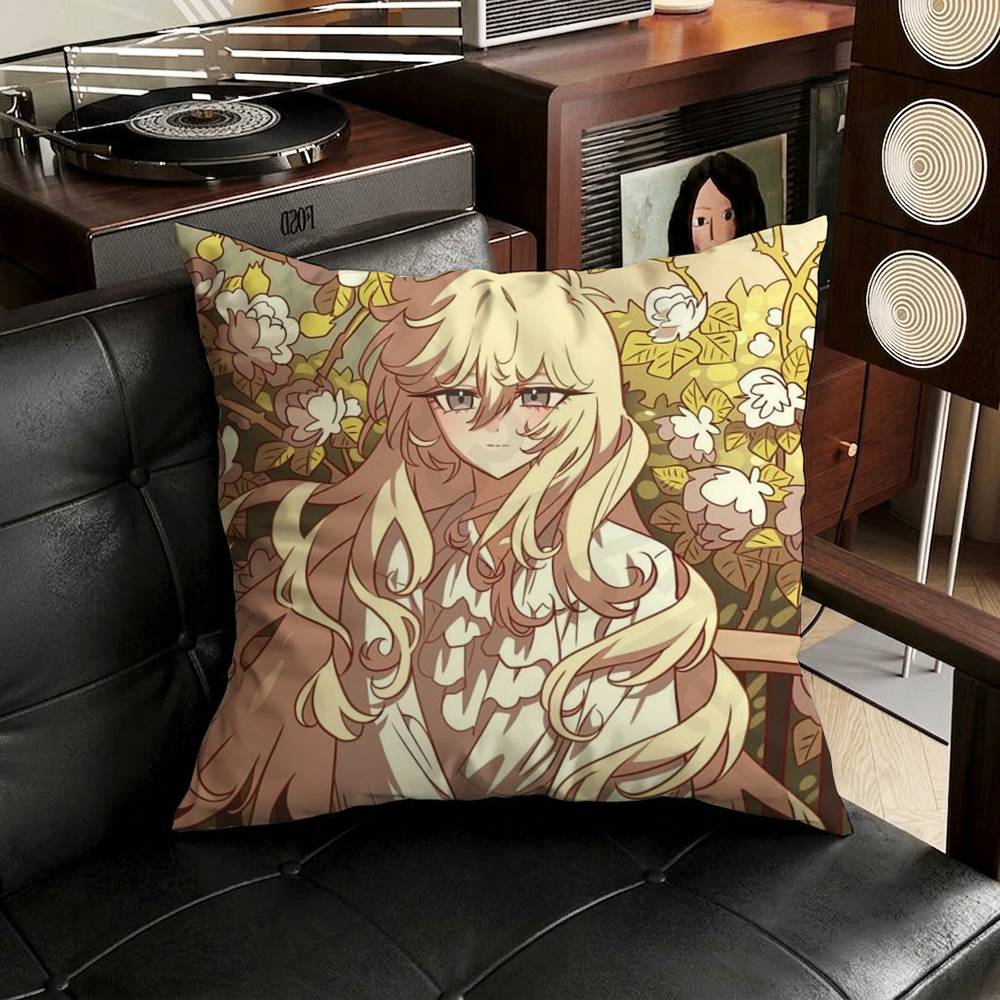 Lady Oscar Rose of Versailles Pillow Case Square DoubleSided Printing Short Plush Sofa Cushion Cover Bedroom Bedside Pillow