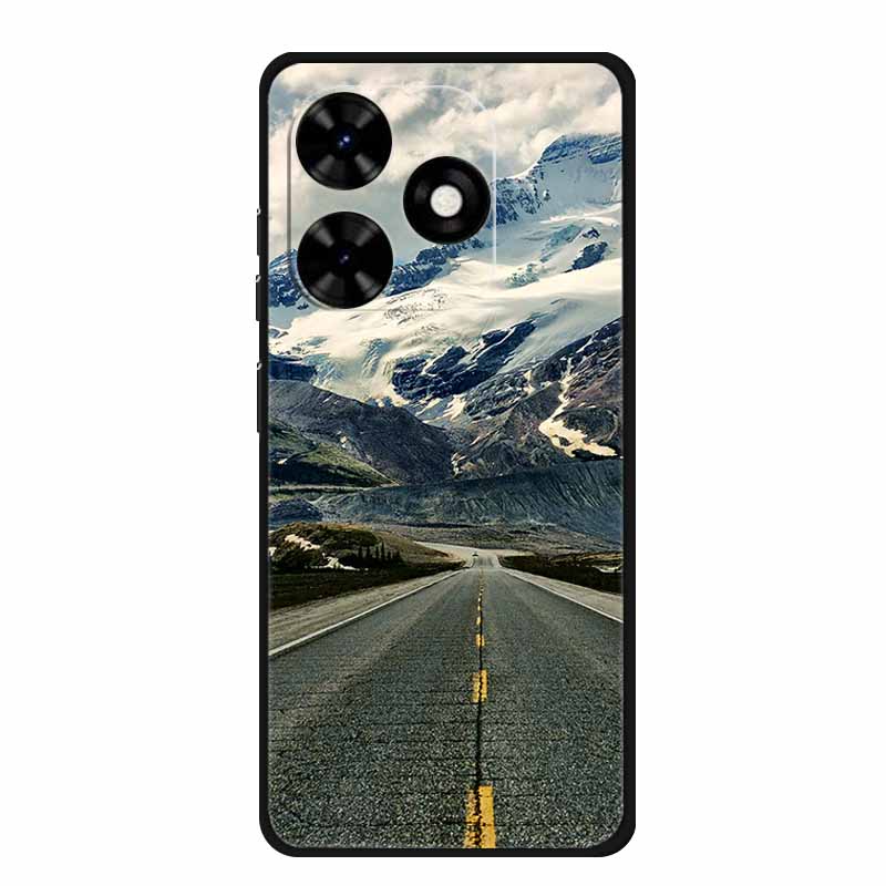 Чехол для Tecno Spark Go 2024 Животные Расписной ТПУ Силиконовый Мягкий Чехол для Телефона для Spark Go2024 BG6 Защитный Волк Ударопрочный Para