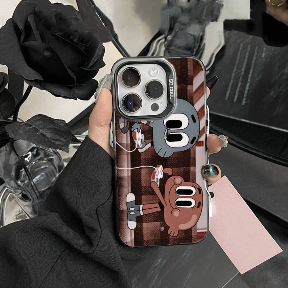 F-Gumball and Darwin Phone Case For IPhone 16 17 15 14 12 13 Pro Max Black Color Shockproof Cover