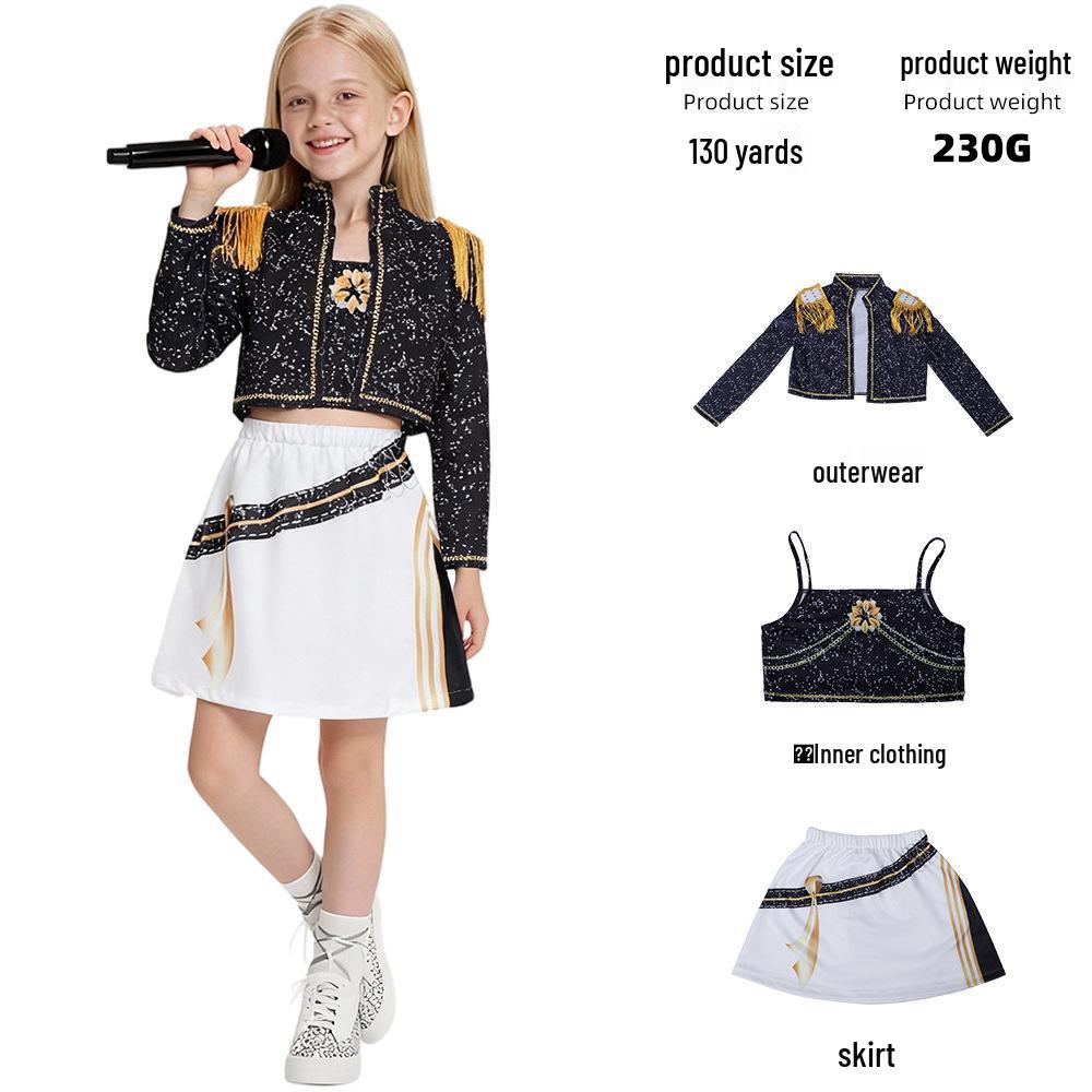 K-POP Demon Hunter Girl Group Cosplay Costume for Kids - Superstar Rumizzoi Collection