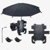 Motorcycle Mobile Phone Holder Stand & Umbrella Rainproof Sunshade Bicycle Outdoor Scooter Phone Clip Handlebar Mount