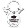 Stainless Steel School Graduate Pendant Gifts Engraved Commemorative Keyring  Celebrate Party
