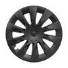 Tesla Wheel Hub Cover: 20-Inch, Gloss & Matte Black, Scratch-Resistant Modification for Original Car Models