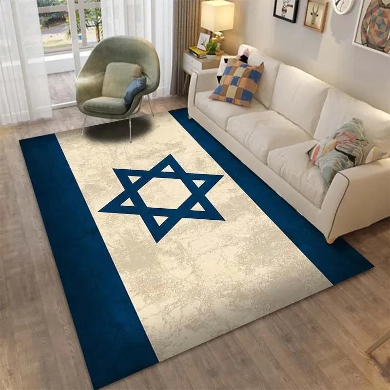 Six Pointed Star David Star Pattern Carpet for Bedroom Rug Bedroom Home Decor Living Room Rug Mat Gift Rug Home Rugs for Bedro
