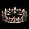 Простота Король Королева Корона Свадебные Аксессуары для Волос Круглые Тиары Церемония Банкет Вечеринка Аксессуар Мужчины Женщины Взрослые Церемониальная Корона