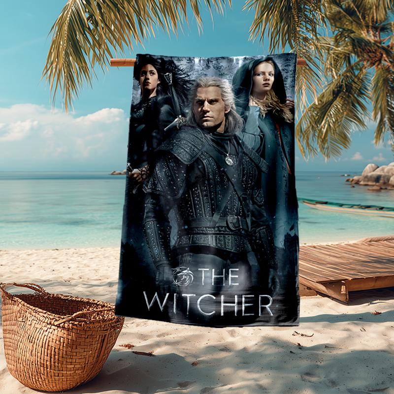The Witcher Fashion Beach Towel: Ideal for Summer Adventures Soft, absorbent and quick drying suitable for swimming and bathing