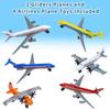 1/6pcs Metal Plastic Alloy Diecast Fighter 1:64 Taxiing Small Airplane Toys  Home Decor