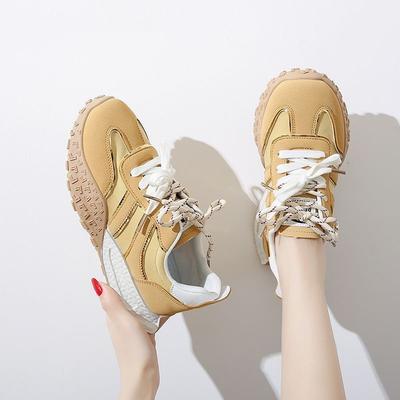 Женские демисезонные немецкие тренировочные кроссовки на толстой подошве, новая коллекция весна-лето, универсальная модная повседневная спортивная обувь с мягкой подошвой и легким весом, на двойной шнуровке