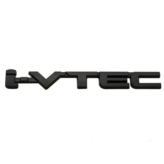 COZ1 3D Metal Car Letters Trunk Emblem Badge Decal I VTEC Sticker For Honda City Civic Accord Jazz CRV IVTEC I-VTEC Logo Accessories