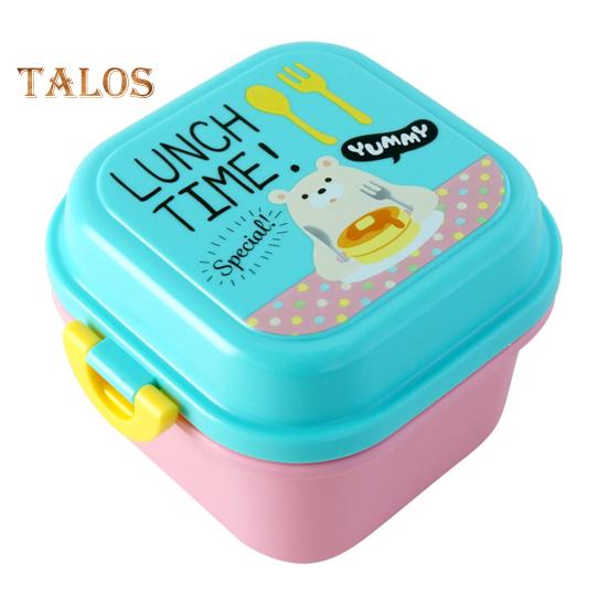 Контейнер для обеда, многофункциональный многоразовый экологически чистый детский контейнер для закусок, фруктов, еды, ланч-бокс для школы