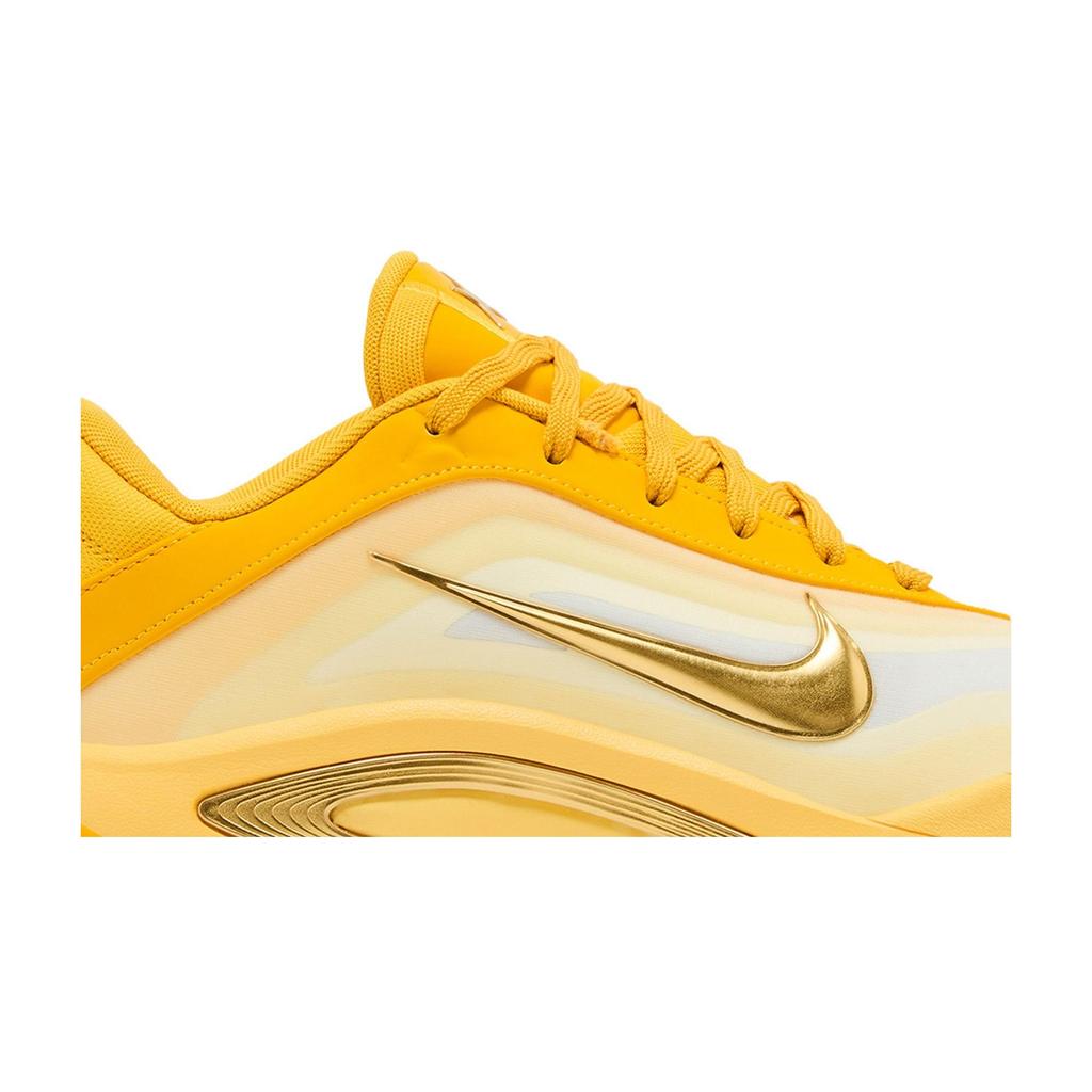 Nike Womens A'One 'Sunshine' (women's sizes) University Gold / Metallic Gold / Topaz Gold / Soft Yellow Basketball Shoes FZ8605 701