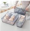 Dormitory Bra Closet Organizer for Socks Home Separated Underwear Storage Box 7 Grids Bra Organizer Foldable Drawer Organizer