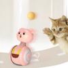 Неваляшка-качели, игрушки для кошек, забавная балансирующая машина, игрушка для кошек, интерактивная игрушка для погони котенка, щенка с шариком из перьев, аксессуары для кошек