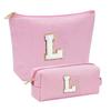 2 шт. косметички для хранения, косметичка с заглавными буквами, застежка-молния, водонепроницаемая, большая емкость, органайзер для косметики