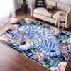 Modern Style Big Size Living Room Rugs Tiger Pattern Bedroom Carpet Soft Non-slip Mat for Kids Foldable Easy Clean Customizable