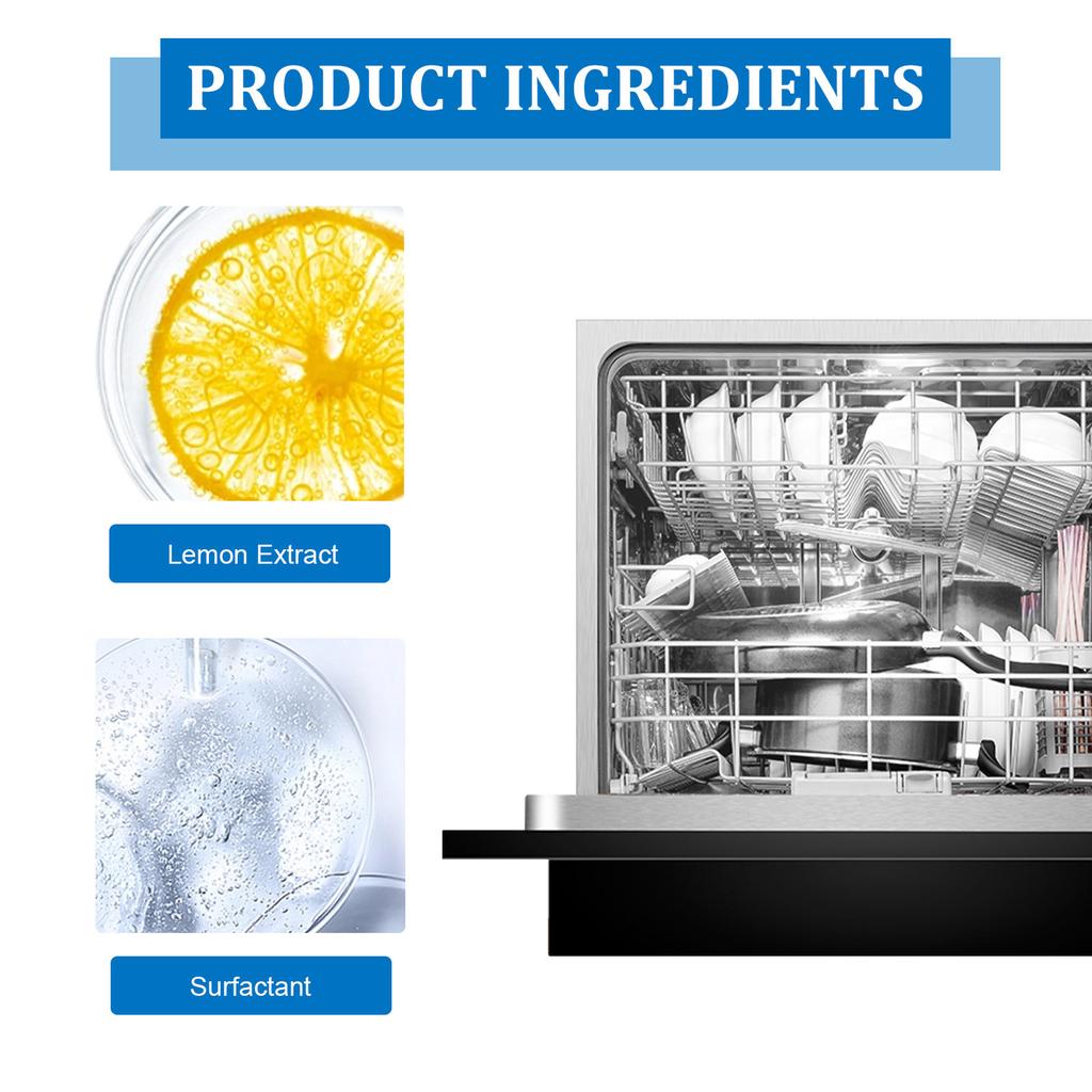 JUE-FISH Средство для чистки посудомоечных машин Средство для удаления сильных масляных пятен Удаляет известковый налет и неприятные запахи Таблетки для удаления накипи Таблетки для удаления сильных масляных пятен