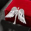 Brooch Pin Wings Rhinestones Men Women Shiny Bright Luster Brooch Clothing Accessories