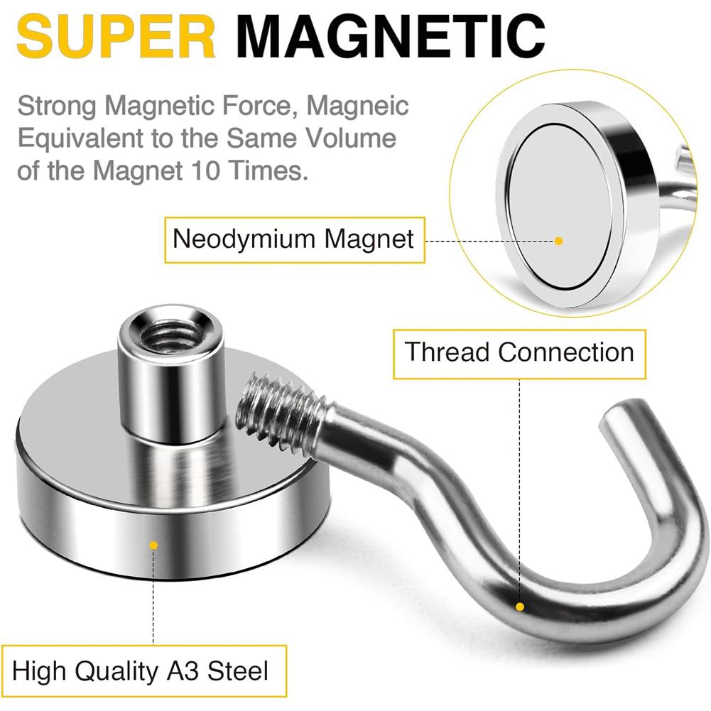 10 шт. Магнитная вешалка настенная сверхпрочная круизная вешалка многоцелевые крючки для хранения для холодильника другие магнитные поверхности