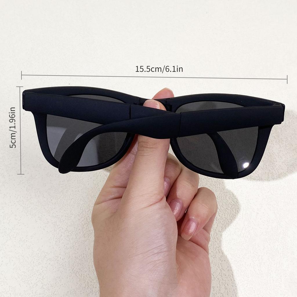 Folding Sunglasses for ladies Men Trendy Designer Foldable Shade Portable UV Protection Sun Glasses for daily use