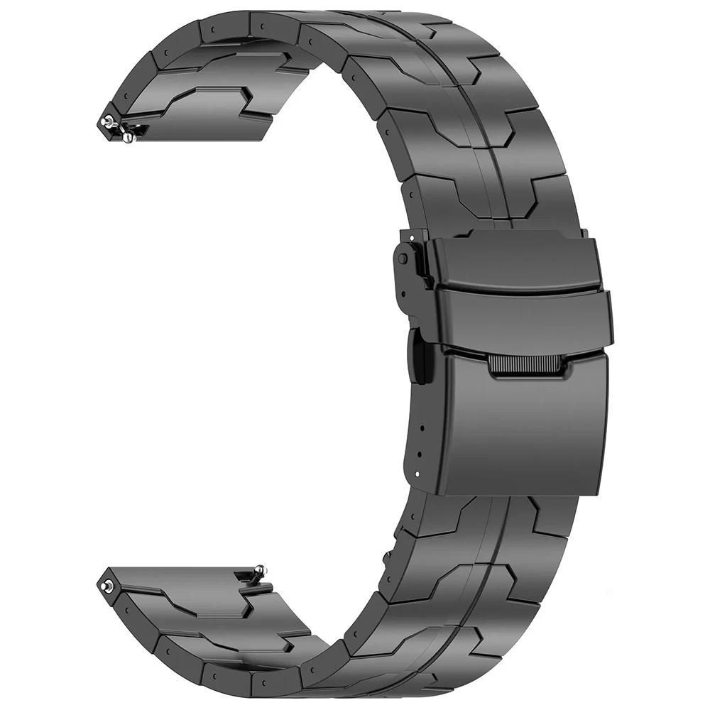 Мужской титановый ремешок для Huawei Watch 4 Pro GT5 GT4 Smart Watch 20 мм 22 мм Браслет звеньевой из титана для Samsung Galaxy 7/6/5/4