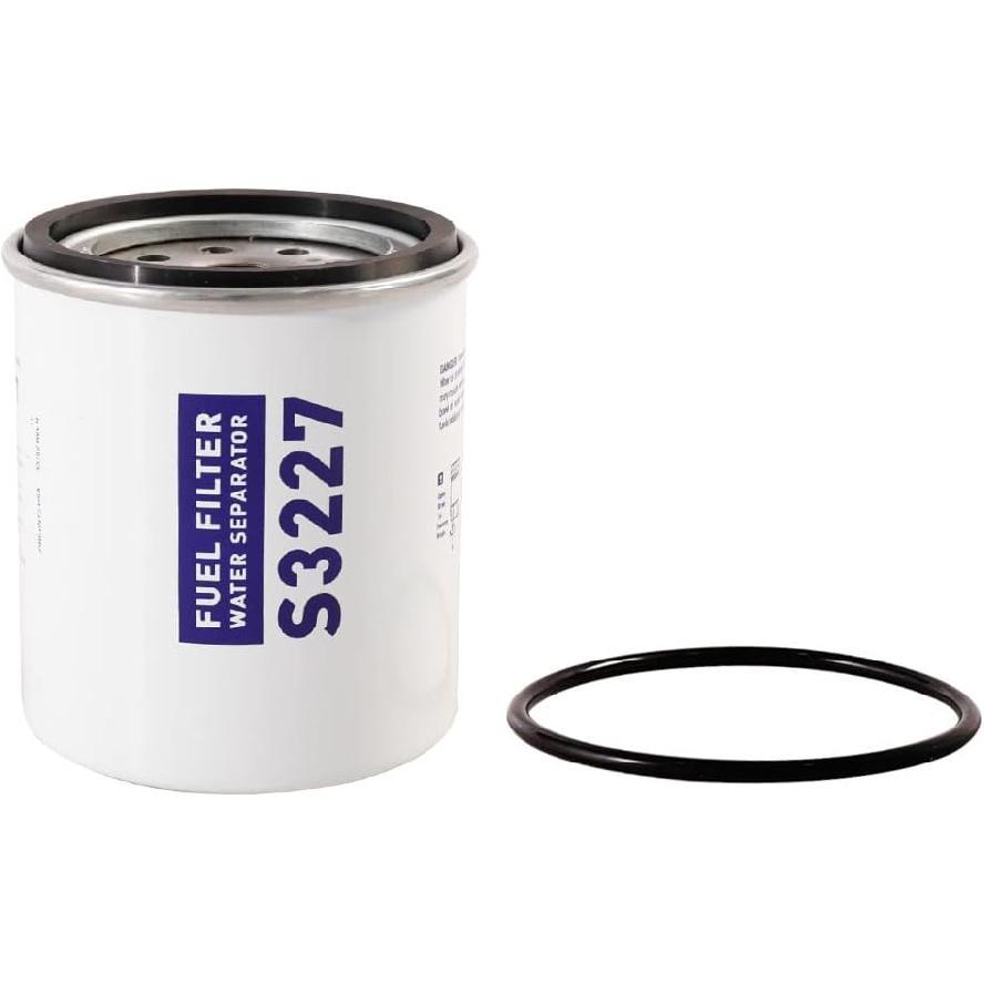 S3227 Fuel Filter Marine Fuel Water Separator Element Replacement for Marine Outboard Motor Mercury Replace# S3227 320R 490R-RAC-01 18-7948 9-37882