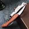 Рукоятка из палисандра Нержавеющая сталь Ручной штопор Подарок Черная коробка Профессиональный двурычажный открыватель для вина