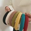 2022 Retro Fabric Sponge Headband: Colorful Japanese & Korean Style for Autumn/Winter