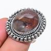 Natural Boulder Opal Gemstone 925 Sterling Silver Jewelry Ring Size 8 l7P68
