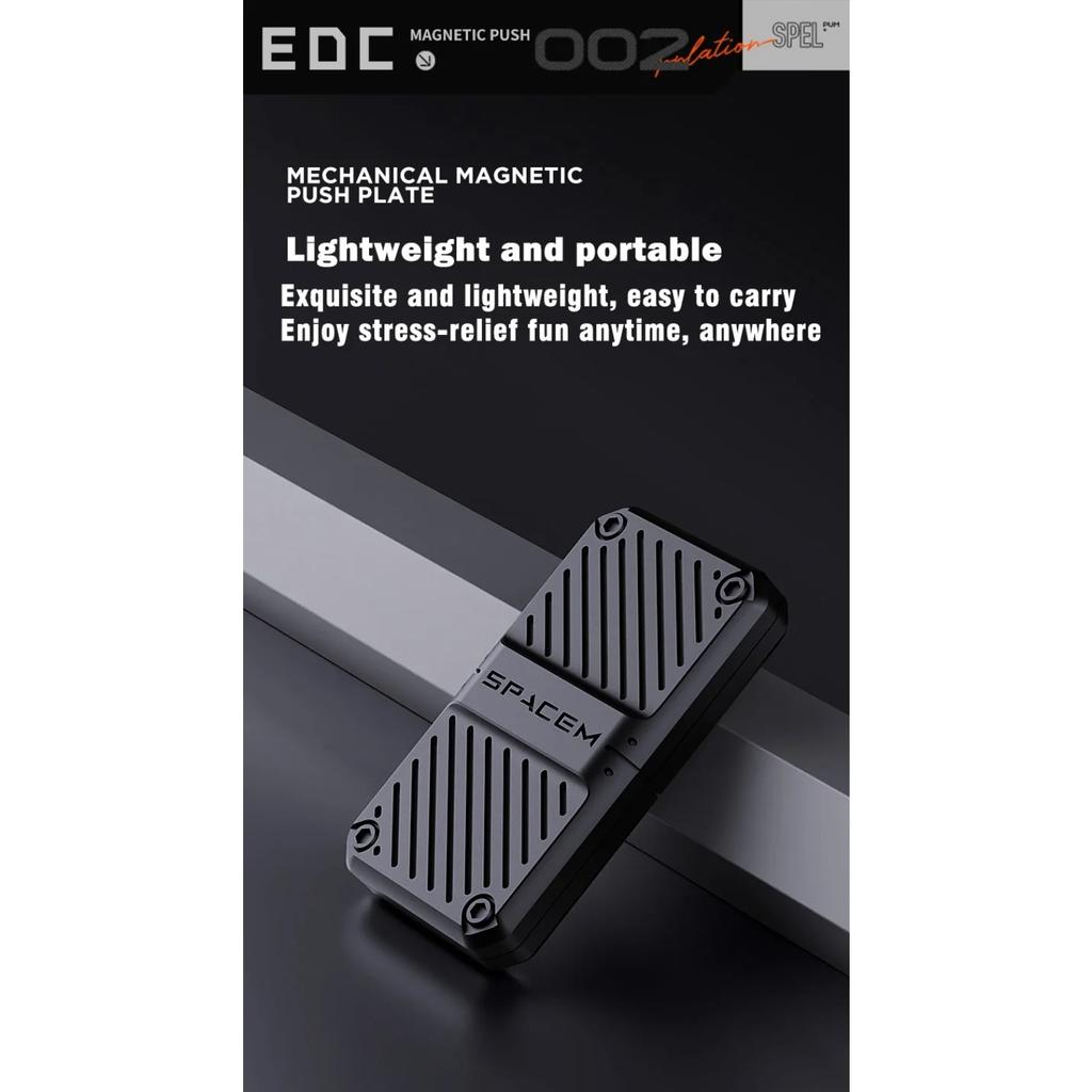 Машина Магнитный слайдер Push Fidget Toy Декомпрессионная металлическая EDC тактильная монета Fidget Spinner для взрослых Подарки для снятия стресса