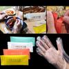 100 Pairs Thickening Individual Packing Mittens PE Work Gloves Durable Disposable Gloves