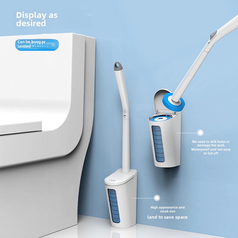 Одноразовая настенная щетка для чистки ванной комнаты со сменными головками