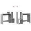 Desk Grey Sonoma 106 x 41 x 88.5 cm Engineered Wood