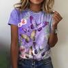 Летние женские футболки с цветочным принтом, женская одежда, топы большого размера, футболки, повседневные модные женские футболки в стиле Харадзюку с круглым вырезом
